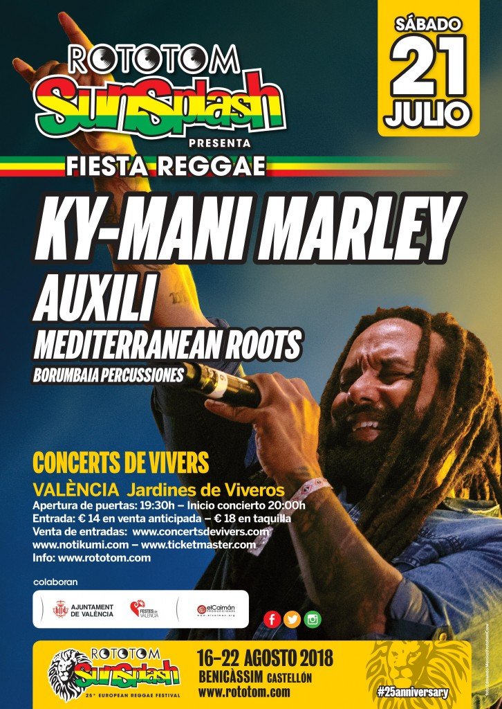 FIESTA REGGAE ROTOTOM . GIRA KY-MANI MARLEY