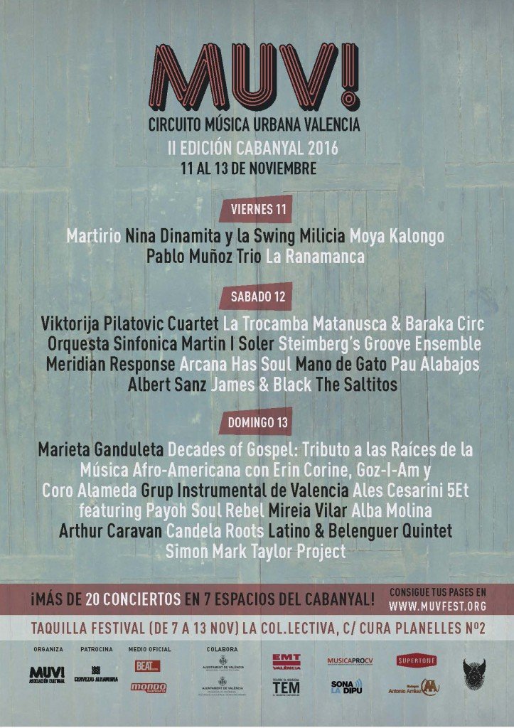 FESTIVAL MUV! CIRCUITO MÚSICA URBANA 2016