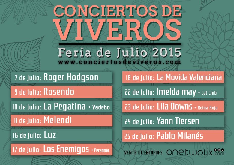 CONCIERTOS DE VIVEROS 2015